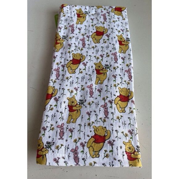 2 Pack Disney Winnie the Pooh Piglet Floral Spring Kitchen Towels 16 X 26” NEW - Picture 12 of 16